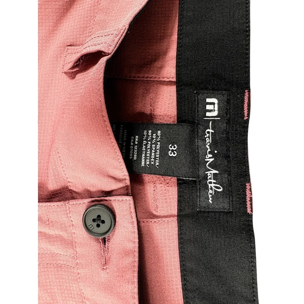 Travis Mathew Shorts Mens 33 Red Stretch Lightweight Premium Golf Outdoors Hike